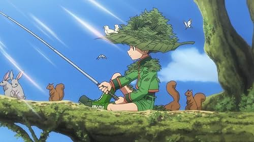 Hunter x Hunter - Gon fishing on a tree branch